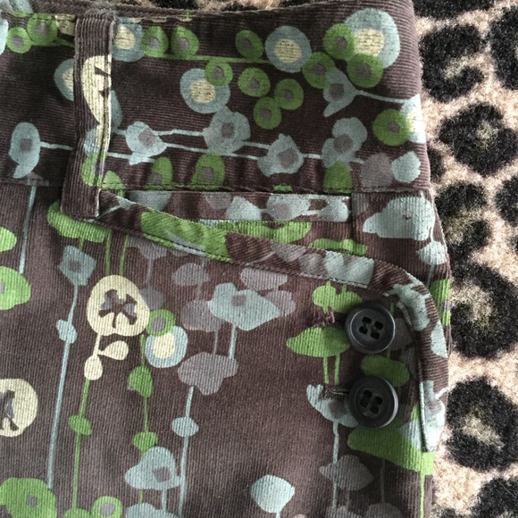 Carlisle Etcetera Painted Corduroy Pants Size 10 - Picture 7 of 8